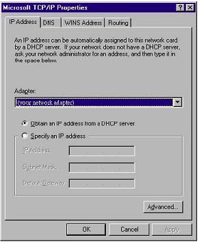 IP address configuration